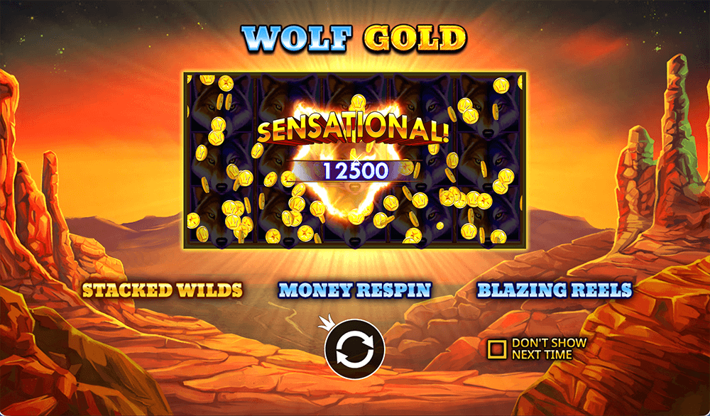 Основная информация о слоте Wolf Gold